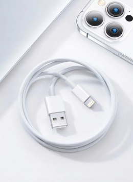 Kabel do ładowania iPhone iPad USB Lightning 1m transfer danych biały