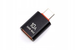 Przejściówka adapter z USB na USB-C do smartfona laptopa komputera 10A 240W