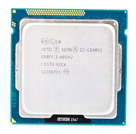 PROCESOR INTEL XEON E3-1240 v2 3,4GHZ 4 RDZENIE FV