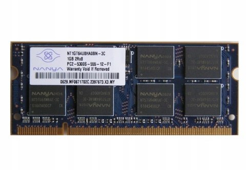 PAMIĘĆ RAM NANYA 1GB DDR2 SO-DIMM DO LAPTOPA
