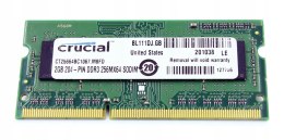 PAMIĘC RAM DO LAPTOPÓW 2GB DDR3 SODIMM