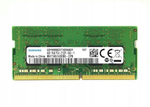 PAMIĘĆ RAM LAPTOP DDR4 4GB SODIMM SAMSUNG 2133P