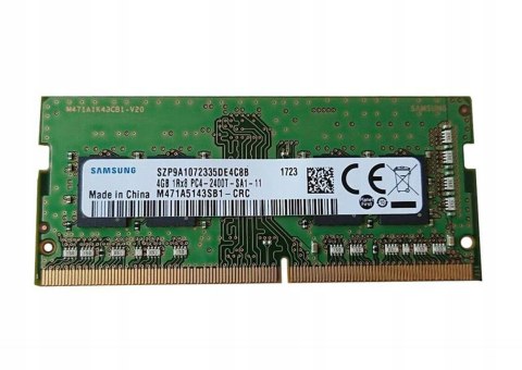 PAMIĘĆ RAM LAPTOP DDR4 4GB SODIMM SAMSUNG 2400T
