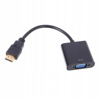 ADAPTER PRZEJŚCIÓWKA HDMI NA VGA DSUB 15CM AKYGA