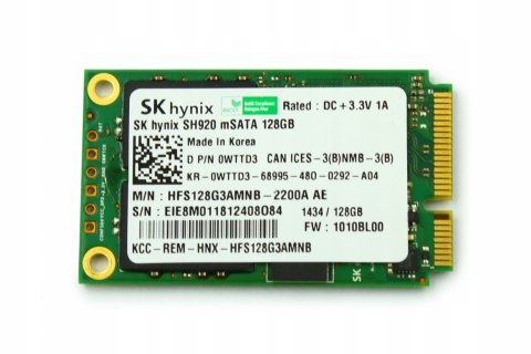 DYSK SSD MSATA 256GB DO LAPTOPA