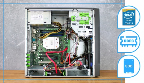 Fujitsu Celsius W420 Tower Intel Core i5 8GB DDR3 120GB SSD DVD Windows 10 Pro