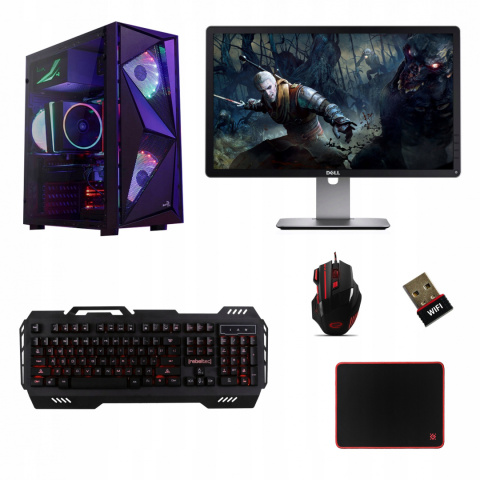 Gaming Aerocool Cosmo Tower Intel Core i5 GeForce GT 1030 16GB DDR3 512GB SSD Windows 10 Pro