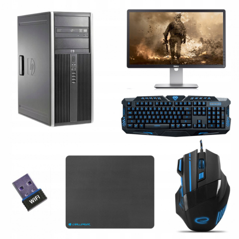 Gaming HP Compaq Elite 8300 Tower Intel Core i5 GeForce GT 1030 16GB DDR3 512GB SSD Windows 10 Pro