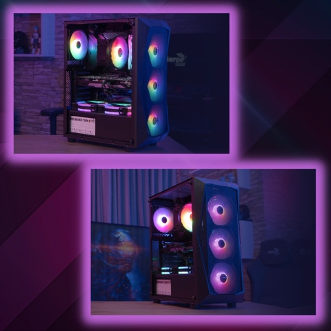 Gaming Aerocool Cosmo Tower Intel Core i7 GeForce GTX 1050 Ti 16GB DDR3 512GB SSD Windows 10 Pro