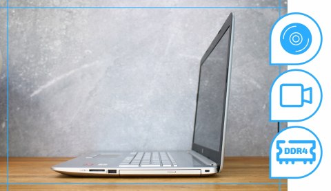 LAPTOP HP 17 AMD 8GB DDR4 256SSD W10 DVD KAM W10