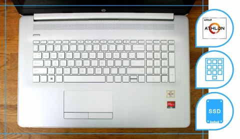 LAPTOP HP 17 AMD 8GB DDR4 256SSD W10 DVD KAM W10