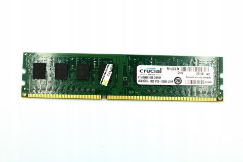 PAMIĘĆ RAM CRUCIAL 4GB DDR3 1600MHz CT51264BA160B