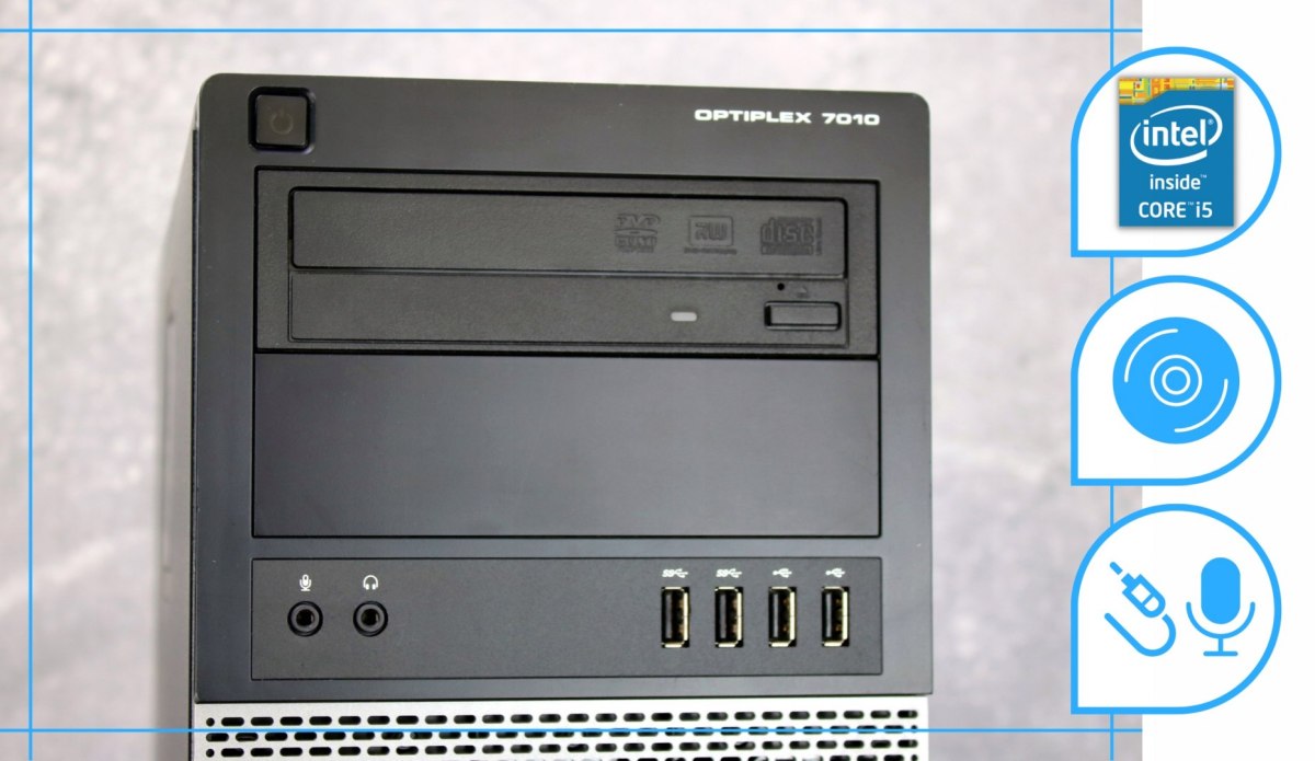 Dell Optiplex 7010 Tower Intel Core i5 8GB DDR3 1000GB SSD DVD Windows 10 Pro