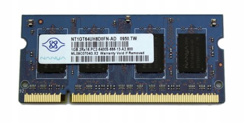 PAMIĘĆ RAM DO LAPTOPÓW DDR2 1GB SO DIMM NANYA