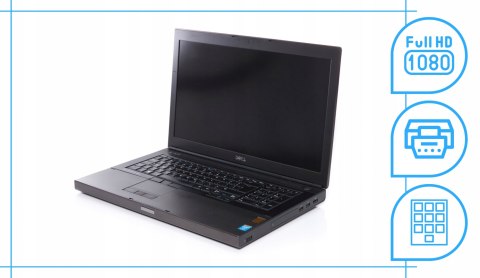 Dell Precision M6800 Intel Core i7 NVIDIA Quadro K3100M 16GB DDR3 512GB SSD DVD Windows 10 Pro 17.3"