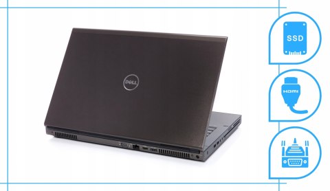 Dell Precision M6800 Intel Core i7 NVIDIA Quadro K3100M 16GB DDR3 512GB SSD DVD Windows 10 Pro 17.3"