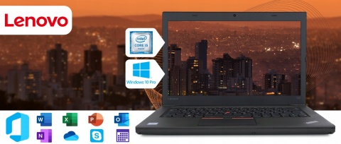 Lenovo ThinkPad T460 Premium Intel Core i5 16GB DDR3 256GB SSD Windows 11 Pro 14" MS OFFICE + ZAŚŁEPKA NA KAMERE