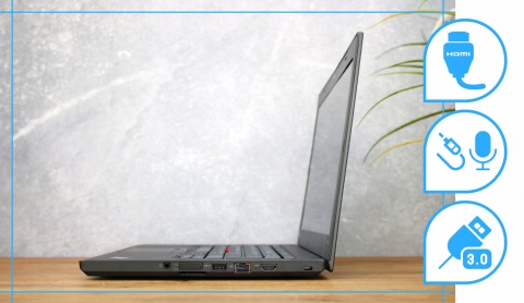 Lenovo ThinkPad T460 Premium Intel Core i5 16GB DDR3 256GB SSD Windows 11 Pro 14" MS OFFICE + ZAŚŁEPKA NA KAMERE