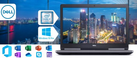 Dell Precision 7510 Intel Core i7 NVIDIA Quadro M1000M 8GB DDR4 512GB SSD Windows 10 Pro 15.6"