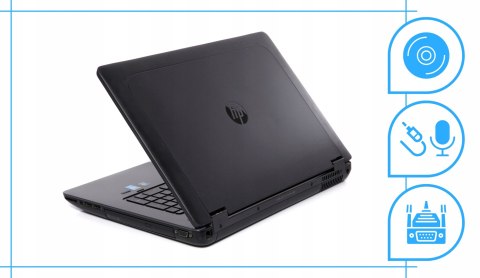 HP ZBook 17 G2 Intel Core i7 NVIDIA Quadro K1100M 32GB DDR3 256GB SSD DVD Windows 10 Pro 17"