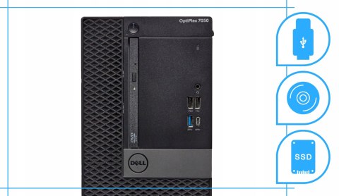 Dell Optiplex 7050 Intel Core i5 16GB DDR4 256GB SSD DVD Windows 10 Pro