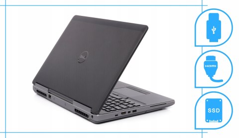 Dell Precision 7520 Intel Xeon NVIDIA Quadro M2200M 32GB DDR4 512GB SSD Windows 10 Pro 15.6"