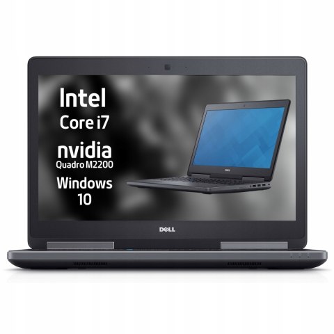 Dell Precision 7520 Intel Core i7 NVIDIA Quadro M2200M 8GB DDR4 512GB SSD Windows 10 Pro 15.6"