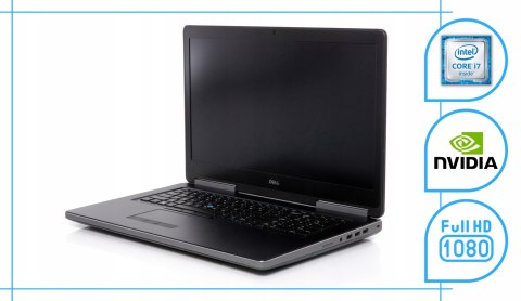 Dell Precision 7720 Intel Core i7 NVIDIA Quadro P3000 16GB DDR4 512GB SSD Windows 10 Pro 17.3"