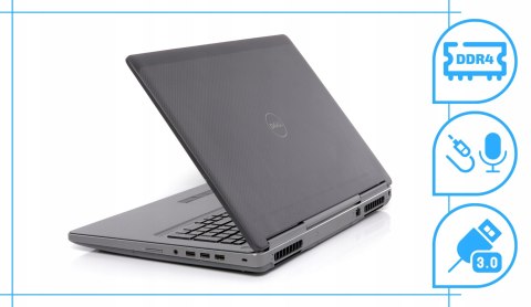 Dell Precision 7720 Intel Core i7 NVIDIA Quadro P3000 16GB DDR4 512GB SSD Windows 10 Pro 17.3"
