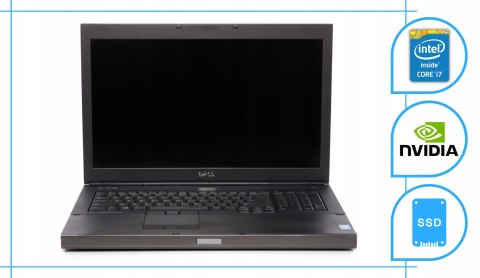 Dell Precision M6800 Intel Core i7 NVIDIA Quadro K3100M 32GB DDR3 1000GB SSD DVD Windows 10 Pro 17.3"
