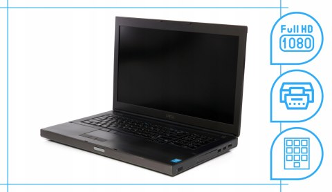 Dell Precision M6800 Intel Core i7 NVIDIA Quadro K3100M 32GB DDR3 1000GB SSD DVD Windows 10 Pro 17.3"