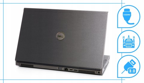 Dell Precision M6800 Intel Core i7 NVIDIA Quadro K3100M 32GB DDR3 1000GB SSD DVD Windows 10 Pro 17.3"