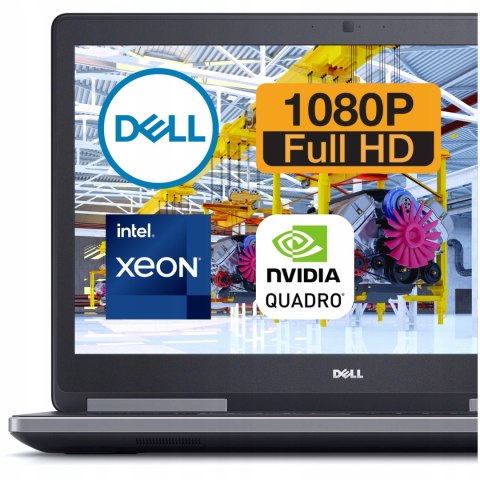 Dell Precision 7720 Intel Xeon NVIDIA Quadro P3000 16GB DDR4 512GB SSD Windows 10 Pro 17.3"