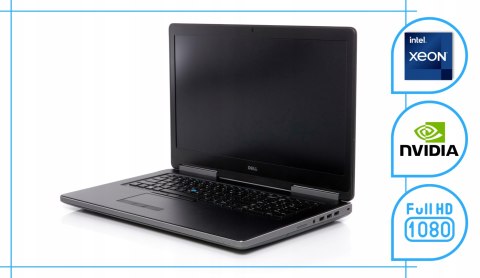 Dell Precision 7720 Intel Xeon NVIDIA Quadro P3000 16GB DDR4 512GB SSD Windows 10 Pro 17.3"