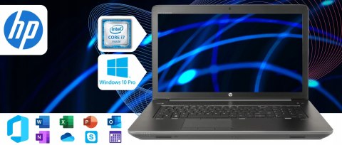 Hp Zbook 17 G3 Intel Core i7 NVIDIA Quadro M5000M 32GB DDR4 1000GB SSD Windows 10 Pro 17.3"