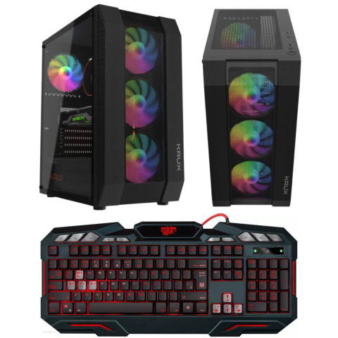 ProGamer 1660 Super Intel Core i7 GeForce GTX 1660 SUPER 16GB DDR3 1000GB SSD Windows 10 Pro + Klawiatura GK-100DL