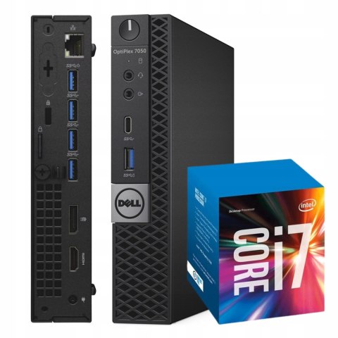 Dell Optiplex 7050 Tiny Intel Core i7 16GB DDR4 1000GB SSD Windows 10 Pro