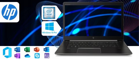 Hp Zbook Studio 15 G3 Intel Xeon NVIDIA Quadro M1000M 32GB DDR4 1000GB SSD Windows 10 Pro 15.6"