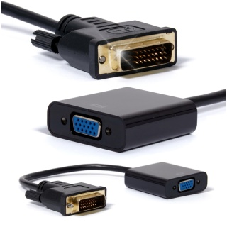 ADAPTER PRZEJŚCIÓWKA DVI NA VGA DSUB 15CM AKYGA