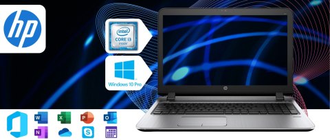 Hp Probook 450 G3 Intel Core i3 16GB DDR3 512GB SSD DVD Windows 10 Pro 15.6"