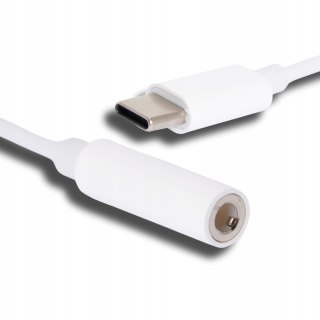 Kabel do słuchawek przejściówka USB-C minijack 3,5mm do smartfona laptopa