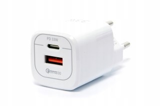 Ładowarka sieciowa zasilacz kostka USB USB-C 33W do telefonu laptopa szybka