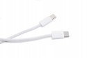 Kabel do ładowania smartfona USB-C USB-C 1m biały wytrzymały z oplotem