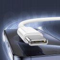 Kabel do ładowania smartfona tabletu USB-C USB-C 1m biały transfer danych