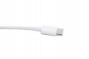 Kabel do ładowania smartfona tabletu USB-C USB-C 1m biały transfer danych