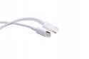 Kabel do ładowania smartfona tabletu USB-C USB-C 1m biały transfer danych