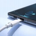 Kabel do ładowania smartfona tabletu USB-C USB-C 1m biały transfer danych