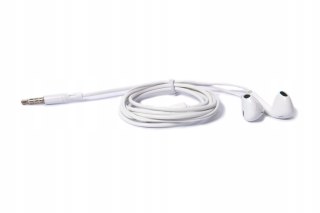 Wygodne Słuchawki GELESE Stereo douszne białe miniJack 3,5mm