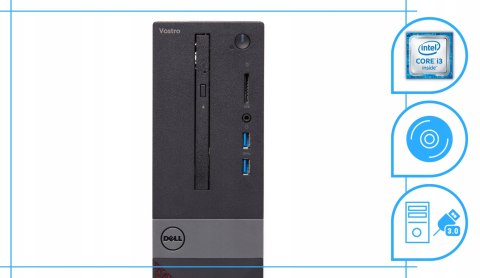 Dell Vostro 3268 Sff Intel Core i3 16GB DDR4 512GB SSD DVD Windows 10 Pro