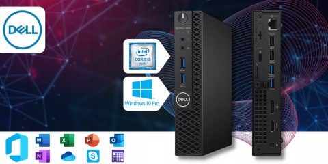 Dell Optiplex 3050 Tiny Intel Core i5 16GB DDR4 BEZ DYSKU Windows 10 Pro